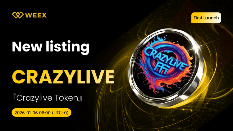 CRAZYLIVE USDT 对： Crazylive Coin 上市于WEEX现货